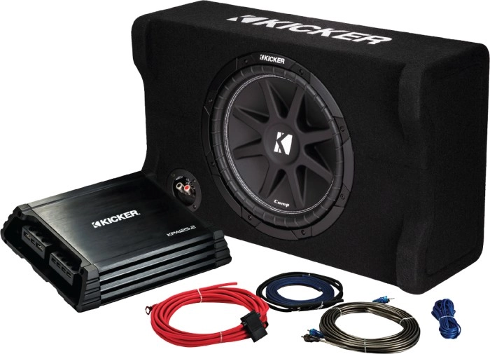 Kicker Kick Pack 12” Comp Downfiring Sub & Matching Amplifier