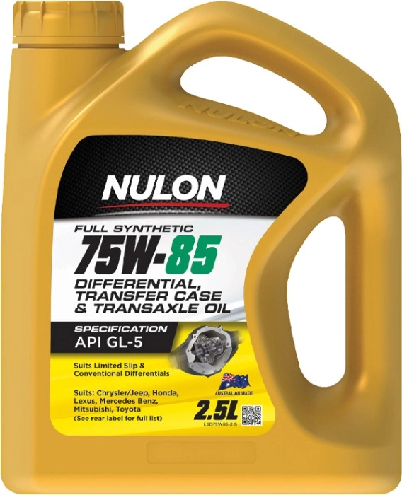 Nulon 75W-85 Differential Transfer Case & Transaxle Oil 2.5L