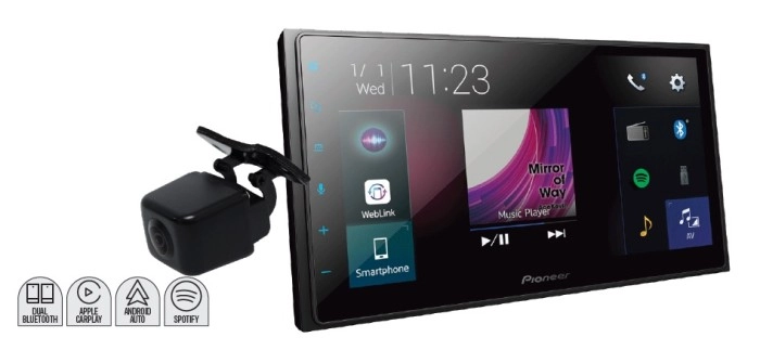 Pioneer 6.8” 200W AV Carplay Android Auto Receiver & Reverse Camera