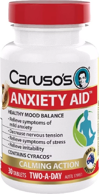 Carusos Anxiety Aid 30 Tablets