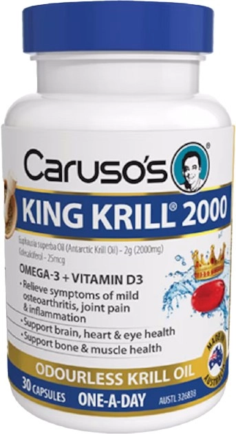 Carusos King Krill 2000mg 30 Capsules