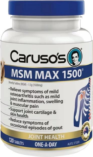 Carusos MSM Max 1500 120 Tablets