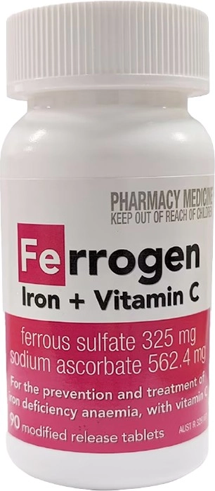 Ferrogen Iron + Vitamin C 90 Tablets