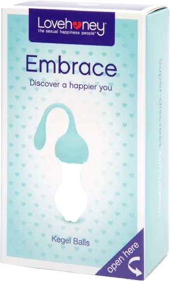 Love Honey Embrace Silicone Kegel Balls Aqua 55g