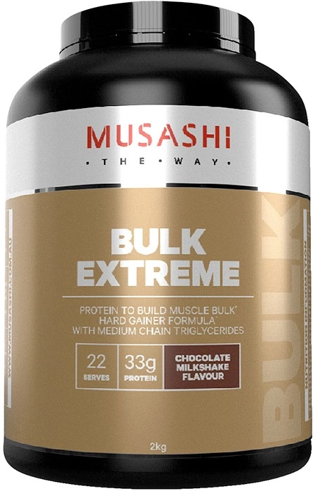 Musashi Bulk Extreme Protein Powder Chocolate Milkshake 2kg