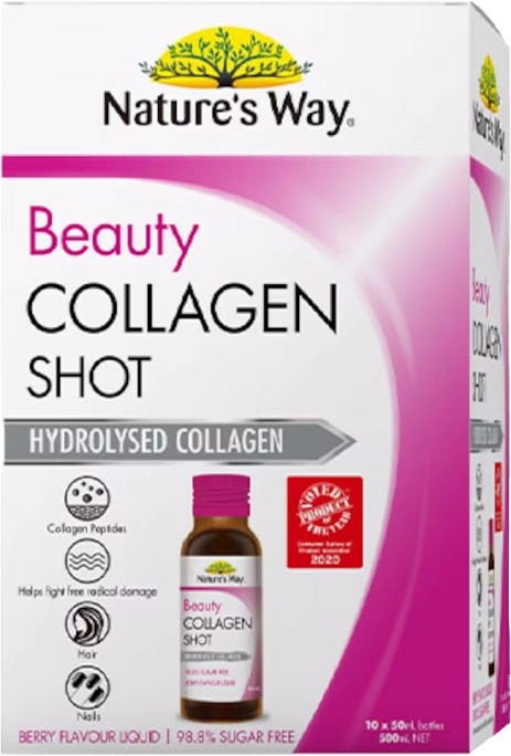 Natures Way Beauty Collagen Shot 50ml x 10 Pack