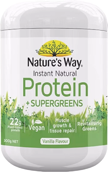 Natures Way Instant Natural Protein with Supergreens 300g