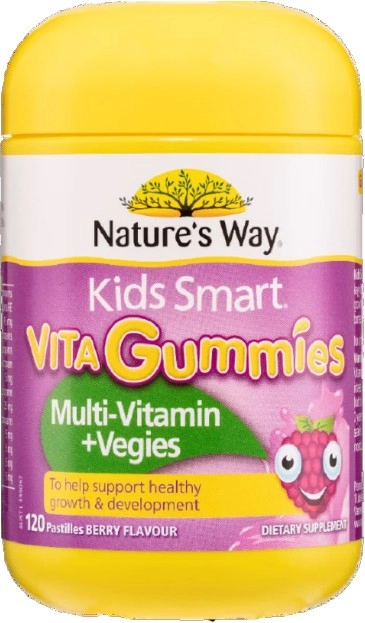 Natures Way Kids Smart Vita Gummies Multivitamin + Vegies 120 Pack