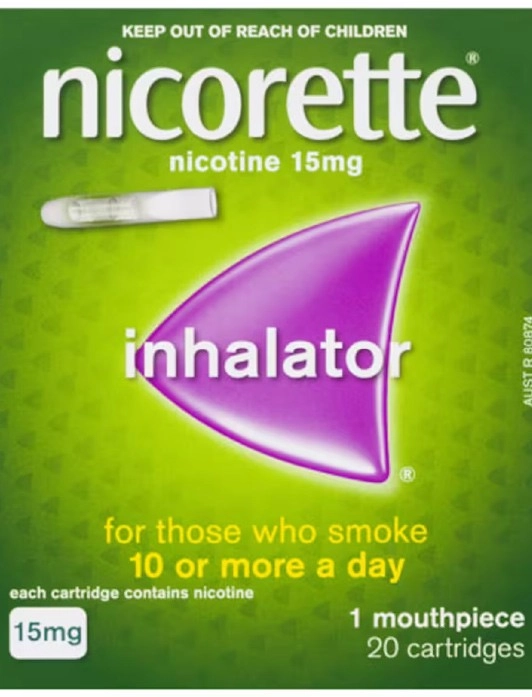 Nicorette Quit Smoking Inhalator 15mg 20 Pack