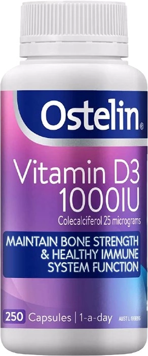 Ostelin Vitamin D 1000iu 250 Capsules