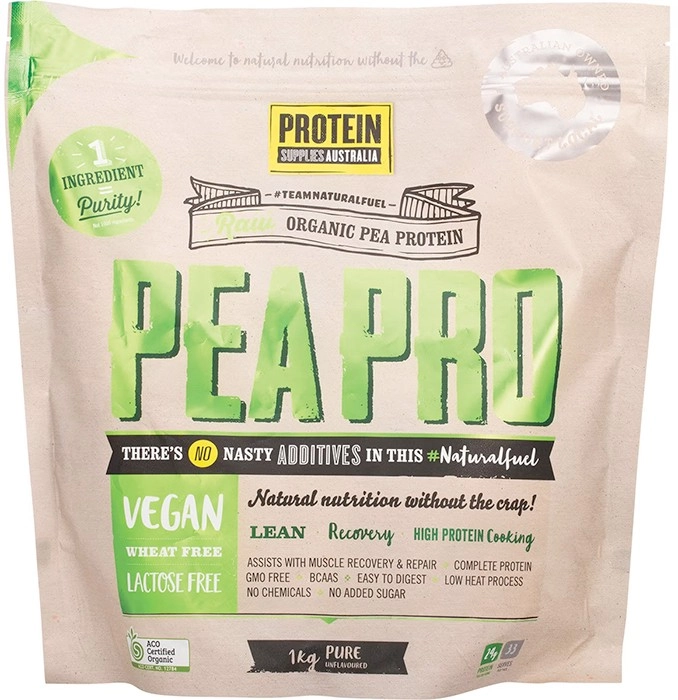 Protein Supplies Australia PeaPro Vegan Pea Protein Unflavoured 1kg