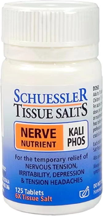 Schuessler Tissue Salts Kali Phos Nerve Nutrient 125 Tablets