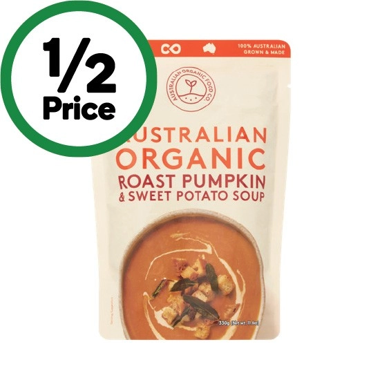 Australian Organic Food Co Pouch Soup 330g