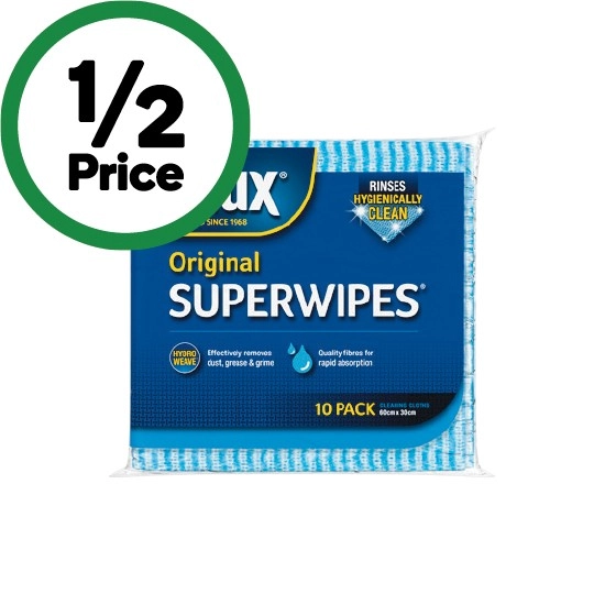 Chux Original Superwipes Pk 10