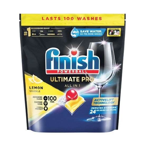 Finish Ultimate Pro Dishwashing Tablets Pk 100