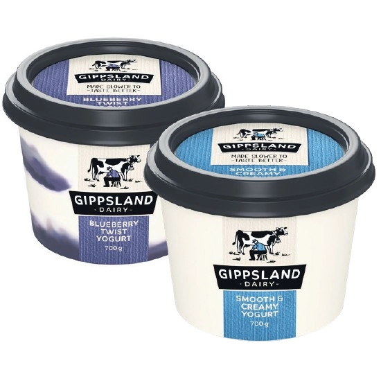 Gippsland Dairy Twist Yogurt 700g – From the Fridge