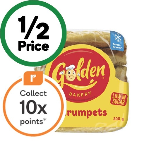 Golden Crumpet Rounds Pk 6