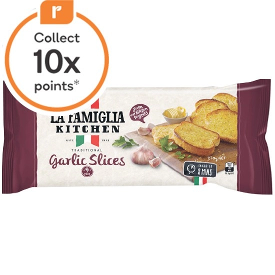 La Famiglia Garlic Bread Slices 270g – From the Fridge