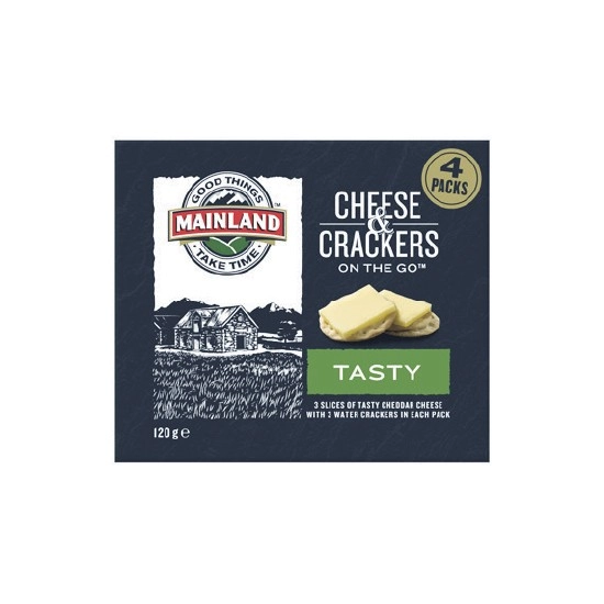 Mainland On the Go Cheese and Crackers 120g Pk 4