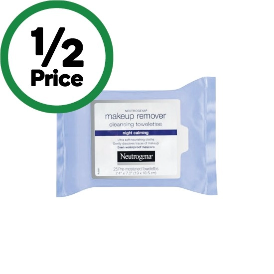 Neutrogena Night Calming Makeup Remover Cleansing Wipes Pk 25