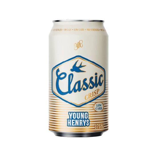 NEW Young Henrys Classic Crisp Mid Cans 6x375ml