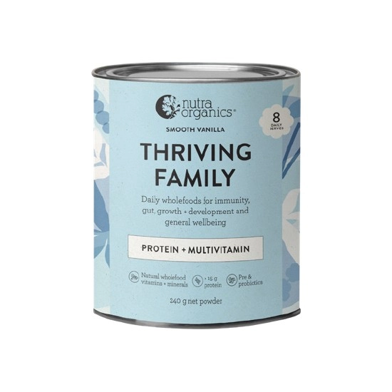 Nutra Organics Thriving Family Varieties 240g – From the Health Food Aisle