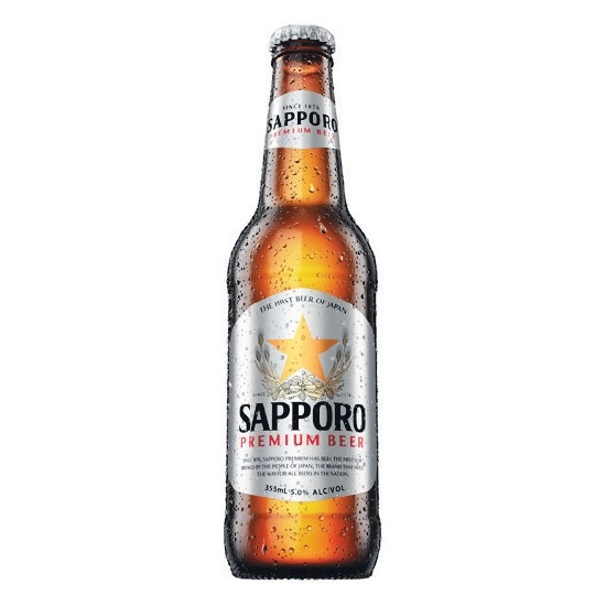 Sapporo Premium Lager Bottles 24x355ml