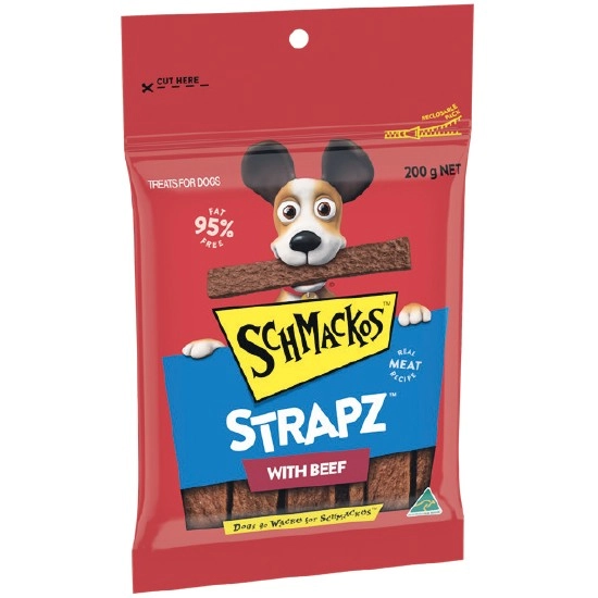 Schmackos Strapz Dog Treats 200g