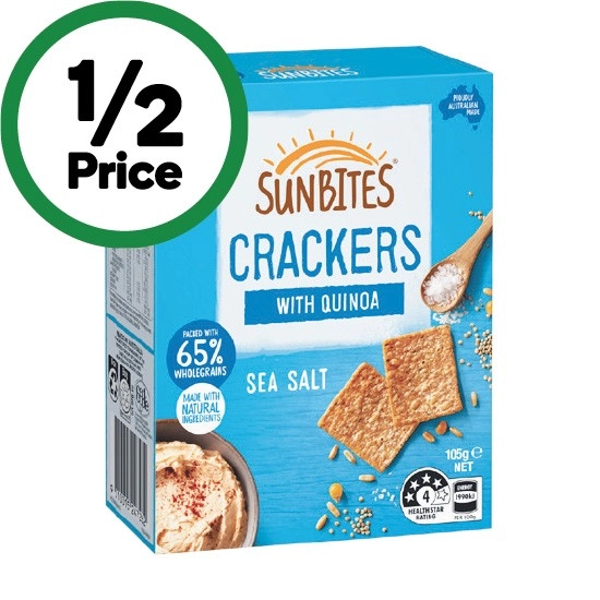 Sunbites Crackers 105-110g