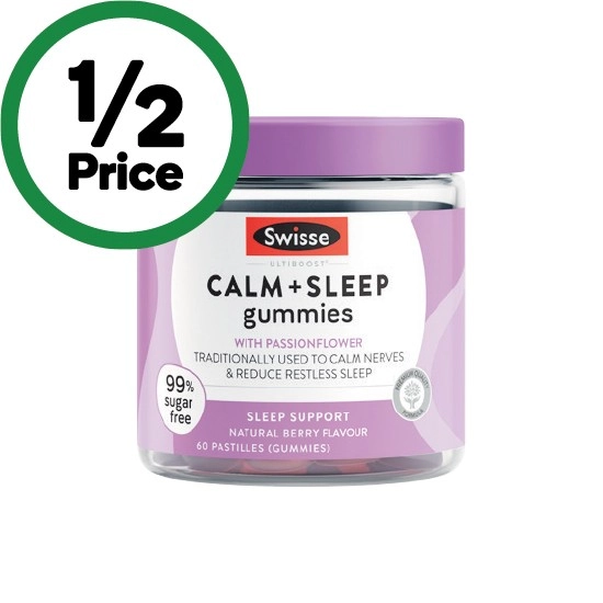 Swisse Ultiboost Calm + Sleep Gummies Pk 60~