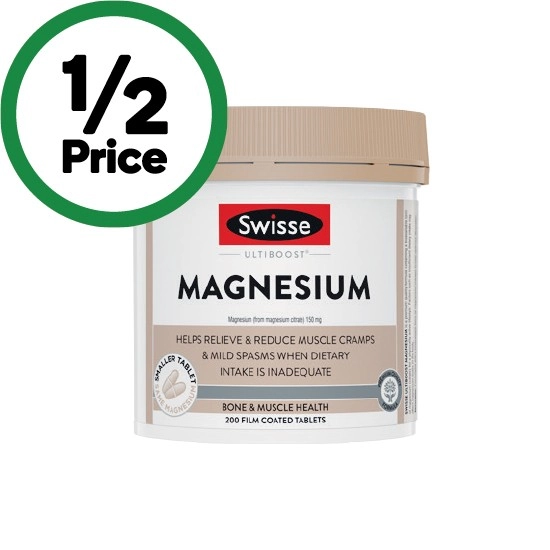 Swisse Ultiboost Magnesium Tablets Pk 200~