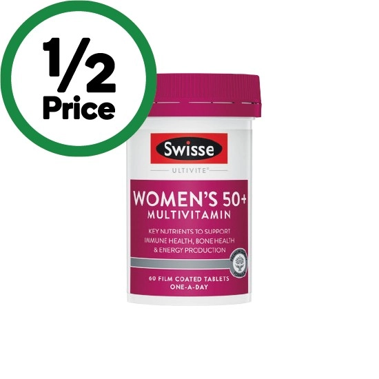 Swisse Women's 50+ Multivitamin Tablets Pk 60~