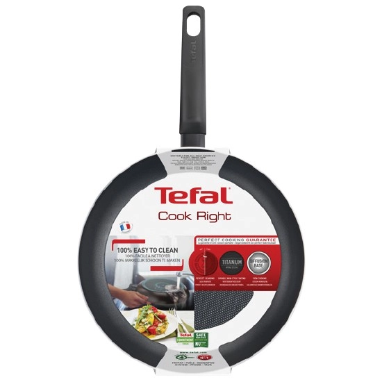 Tefal Cook Right Black Frypan 32cm