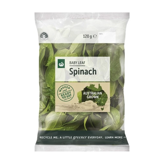 Woolworths Australian Baby Spinach 120g