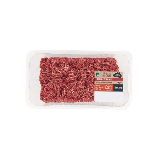 Woolworths Australian Beef Mince Lean 1 kg