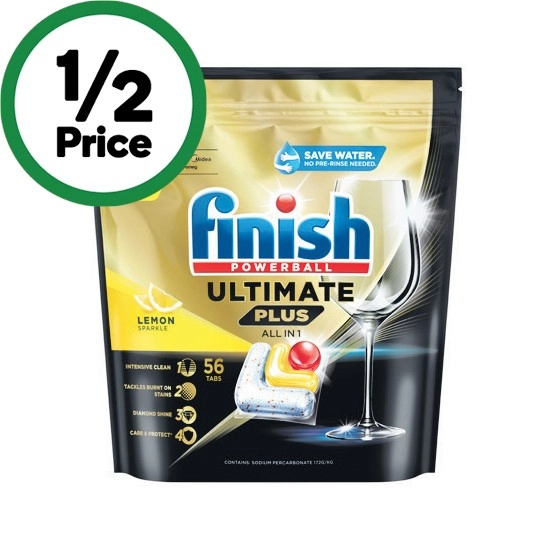 Finish Ultimate Plus All In One Dishwasher Tablets Pk 56