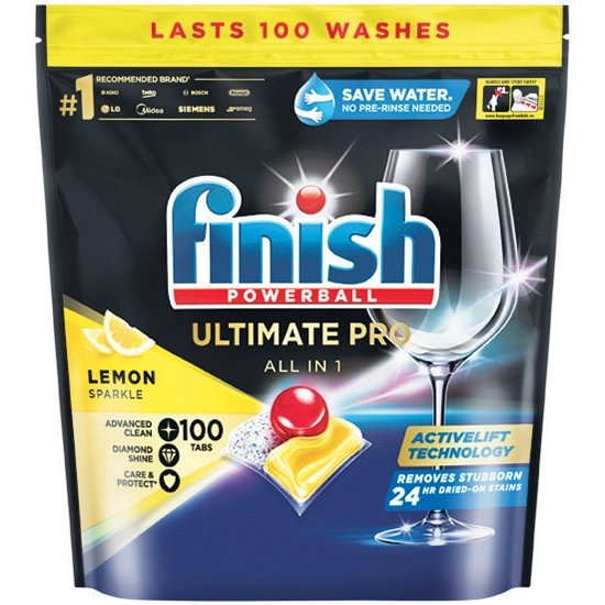 Finish Ultimate Pro Dishwasher Tablets Pk 100