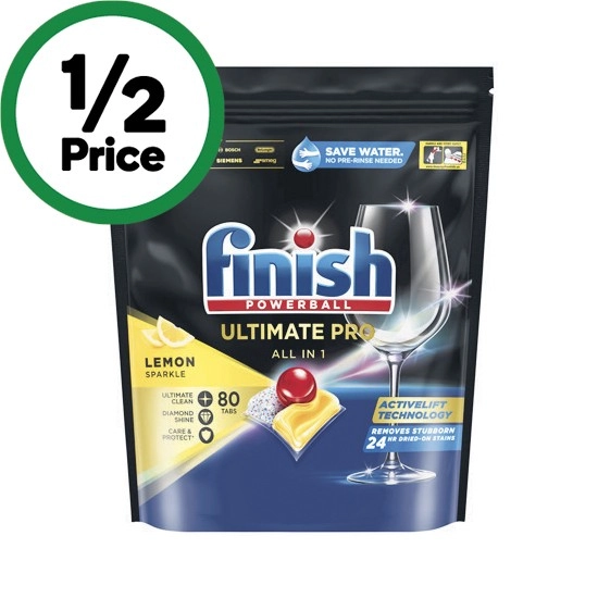 Finish Ultimate Pro Dishwasher Tablets Pk 80