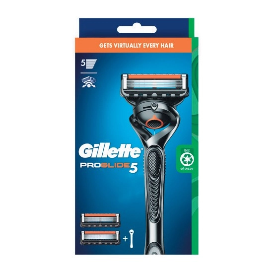 Gillette Fusion ProGlide Razor Handle with 2 Replacement Cartridges