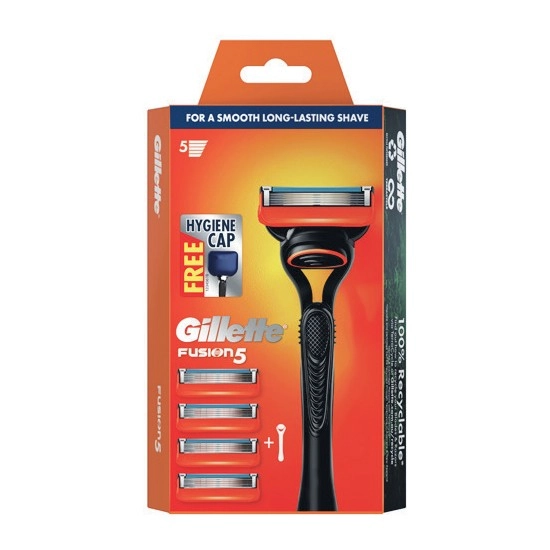 Gillette Fusion Starter Kit with 5 Cartridges