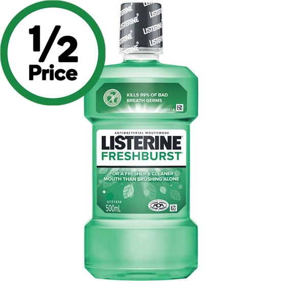 Listerine Fresh & Clean Mouthwash 500ml