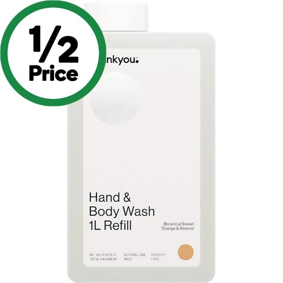 Thankyou Hand & Body Wash Refill 1 Litre