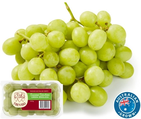 Australian Specialty White Grapes 500g Pack