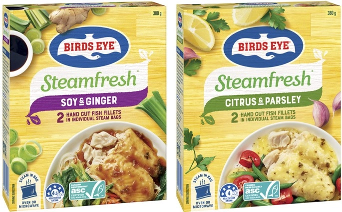 Birds Eye Steam Fresh Fish Fillets 2 Pack 380g