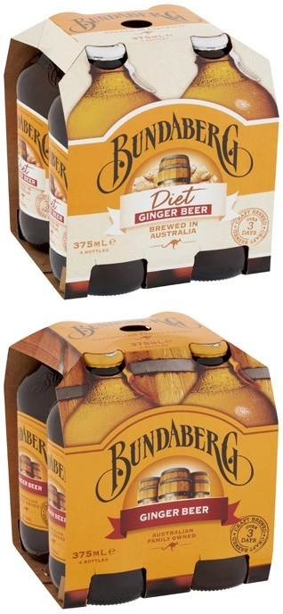 Bundaberg Brewed Soft Drink 4x375mL