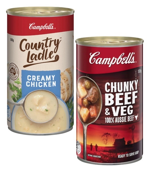 Campbell's Country Ladle or Chunky Soup 495g-505g