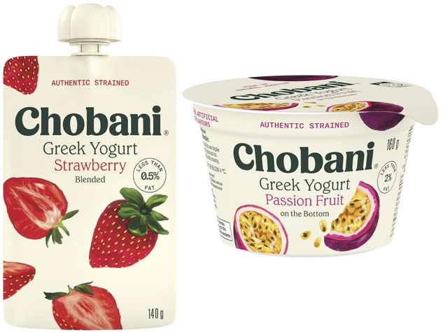 Chobani Greek Yogurt Pot or Pouch 140g-160g