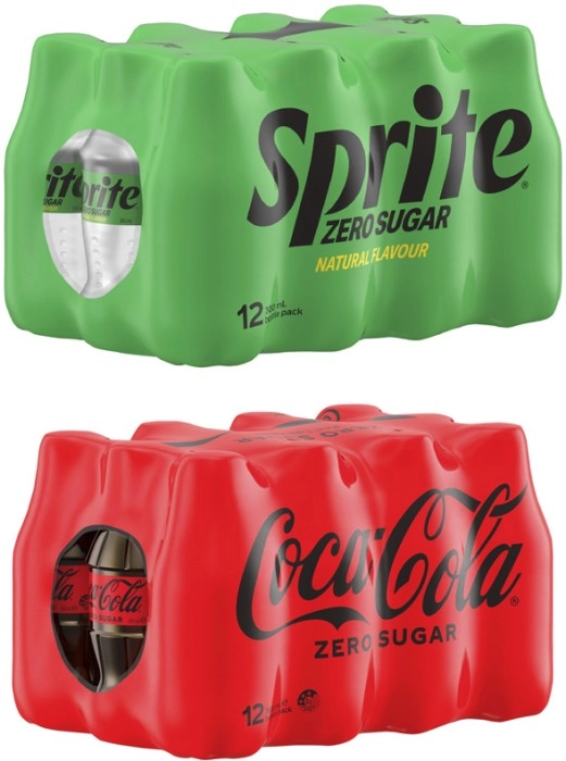 Coca-Cola, Sprite or Fanta Soft Drink 12x300mL