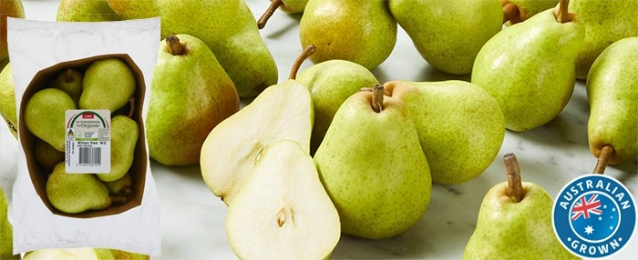 Coles Australian In Conversion Organic Pears 1kg Pack