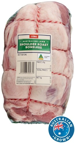 Coles Australian Lamb Boneless Shoulder Roast